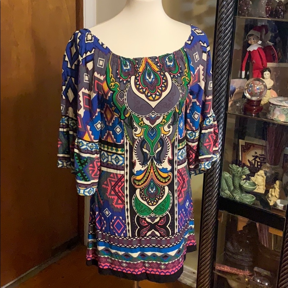 ❤️❤️❤️Flying Tomato Aztec Print Dress Small